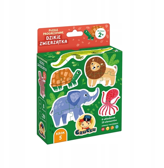Picture of CzuCzu Puzzle progresywne Dzikie zwierztka 94171