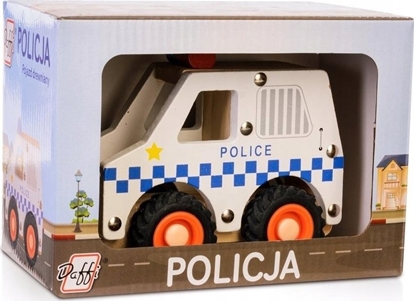 Picture of Daffi Drewniane auto z oponami - policja