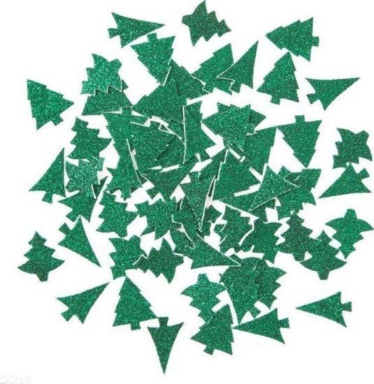 Picture of Dalprint BROKATOWE NAKLEJKI Z PIANKI, CHOINKI, 65 SZT.