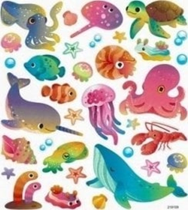 Picture of Dalprint Naklejki papierowe - Zwierzta morskie 34szt