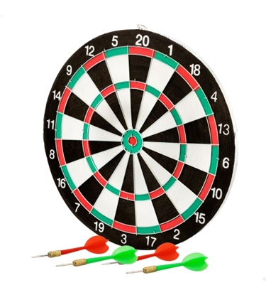 Attēls no Darts komplekts ar 4 asām šautriņām Ø29 cm 14+ CB54010