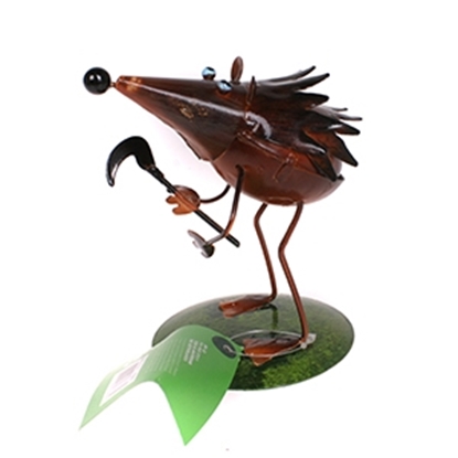 Attēls no Dāvanu kaste zaļa/balta ar punktiem/lapām 18.6x11.7x5.3cm