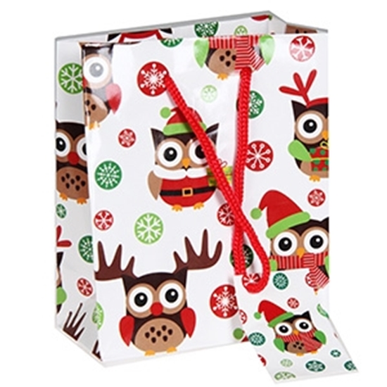 Picture of Dāvanu maisiņš Pūces 11x6x13.5cm