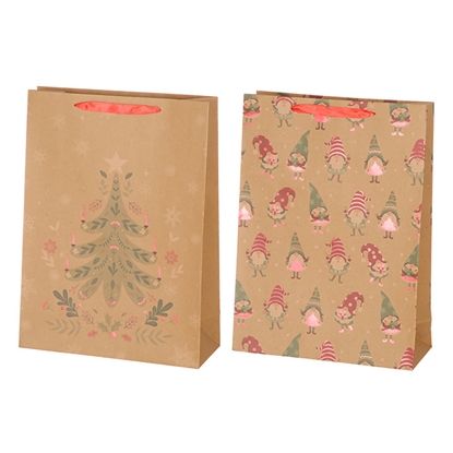 Picture of Dāvanu maisiņš Winteria Kraft 31x42x12cm