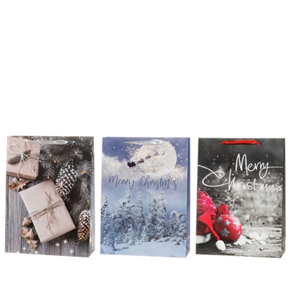 Picture of Dāvanu maisiņš Winteria Merry Christmas 31x42x12cm