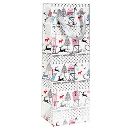 Attēls no Dāvanu maisiņš Ziemassvētku 12x10x35cm