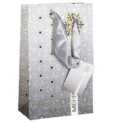 Attēls no Dāvanu maisiņš Ziemassvētku 12x6x19cm