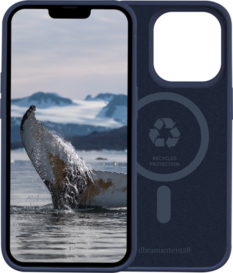 Picture of dbramante Monaco - Silicone MagSafe Case for iPhone 14 Pro - Pacific Blue