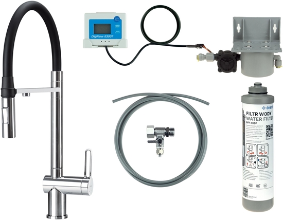 Picture of Deante Bateria kuchenna z zestawem do filtracji wody z elastyczn wylewk