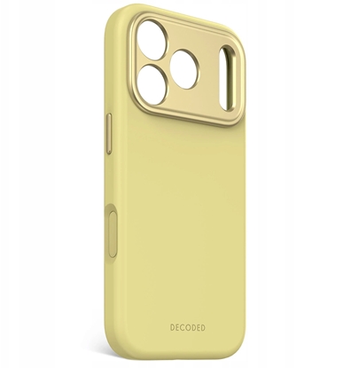 Attēls no Decoded AntiMicrobial Silicone Backcover - silikonowa obudowa ochronna do iPhone 17 Pro kompatybilna z MagSafe yuma yellow