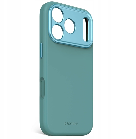 Picture of Decoded AntiMicrobial Silicone Backcover - silikonowa obudowa ochronna do iPhone 17 Pro kompatybilna z MagSafe retro blue