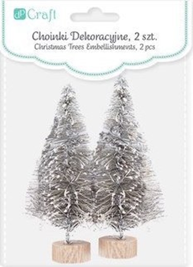Picture of Dekoracja witeczna Dalprint Choinki dekoracyjne DPCRAFT 8cm 2szt. srebrne