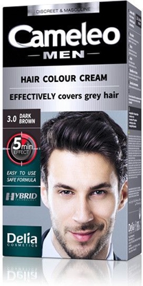 Picture of Delia Cosmetics Cameleo Men Hair Colour Cream farba do wosów 3.0 Dark Brown 30ml