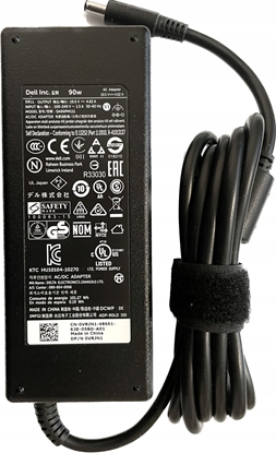 Attēls no Dell AC Adapteris, 90W, 19.5V, 3 Pin, 4.5mm, C6 Power Cord