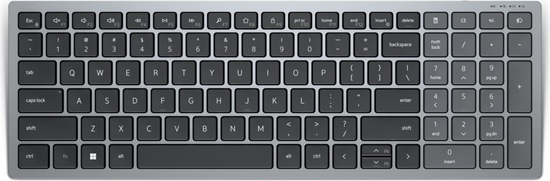 Picture of Dell KB740 tastatūra Birojs RF bezvadu sakari + Bluetooth QWERTY US International Pelēks, Melns