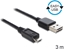 Picture of Delock Cable EASY-USB 2.0 Type-A male > USB 2.0 Type Micro-B male 3 m black