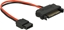 Изображение Delock Cable Power SATA 15 pin plug > Power Slim SATA 6 pin receptacle 10 cm