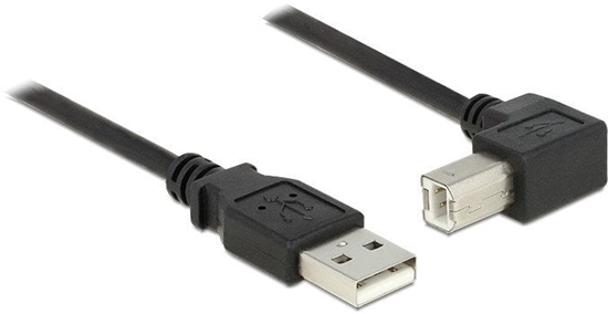 Picture of Delock Cable USB 2.0 Type-A male > USB 2.0 Type-B male angled 2 m black