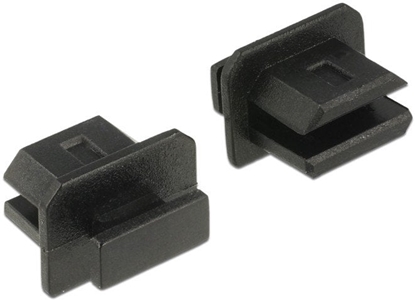 Attēls no Delock Dust Cover for mini DisplayPort female with grip 10 pieces black