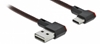 Picture of Delock EASY-USB 2.0 Cable Type-A male to USB Type-C™ male angled left / right 0,5 m black
