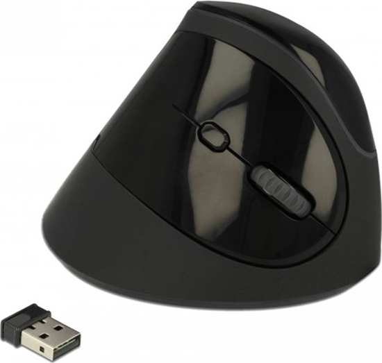 Изображение Delock Ergonomic USB Mouse vertical - wireless