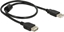 Picture of Delock Extension cable USB 2.0 Type-A male > USB 2.0 Type-A female 0.5 m black