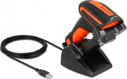 Attēls no Delock Industrial Barcode Scanner 1D and 2D for 2.4 GHz or Bluetooth with inductive charging station