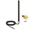 Изображение Delock LTE UMTS GSM Antenna SMA plug 3 dBi omnidirectional fixed with connection cable RG-58, 3 m wall mounting outdoor black