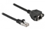 Изображение Delock Network Extension Cable S/FTP RJ45 plug to RJ45 jack Cat.6A 25 cm black