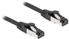 Picture of Delock RJ45 Network Cable Cat.8.1 S/FTP 0.25 m up to 40 Gbps black