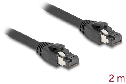 Picture of Delock RJ45 Network Cable Cat.8.1 S/FTP 2 m up to 40 Gbps black
