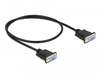 Picture of Delock RS-232 Cable Serial D-Sub9 female to female null modem with narrow plug housing 0.5 m