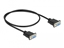 Attēls no Delock RS-232 Cable Serial D-Sub9 female to female null modem with narrow plug housing 0.5 m