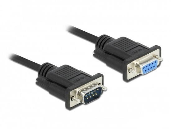 Picture of Delock RS-232 Cable Serial D-Sub9 male to female with narrow plug housing 3 m