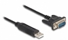 Picture of Delock USB 2.0 to serial RS-232 adapter D-Sub 9 male with compact connector housing 50 cm FTDI