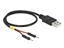 Picture of Delock USB Power Cable Type-A to 2 x pin header male separate power 30 cm