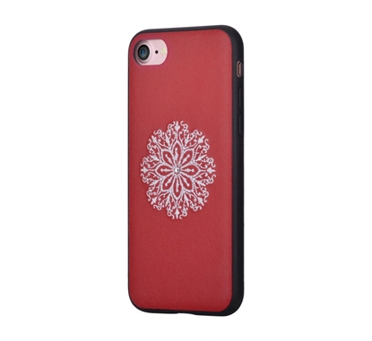 Изображение Devia Apple iPhone 7/8 Flower Embroidery Case Red