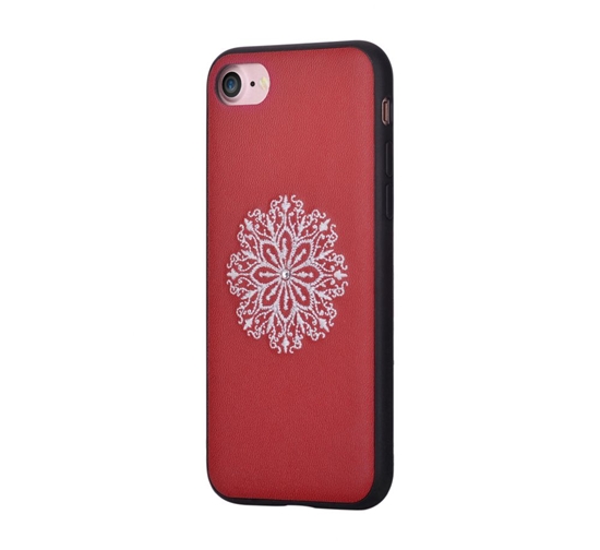 Изображение Devia Apple iPhone 7/8 Flower Embroidery Case Red