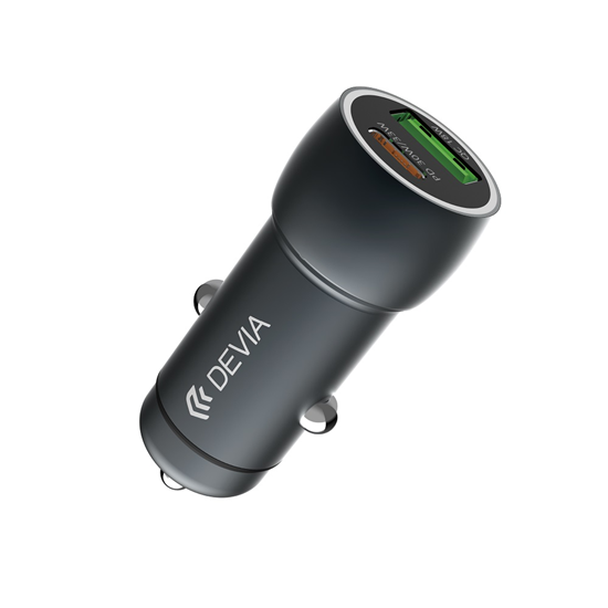 Picture of Devia car charger Extreme PD QC 3.0 30W + 18W 1x U