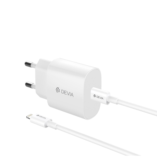 Изображение Devia wall charger Rocket PD 20W 1x USB-C white + 