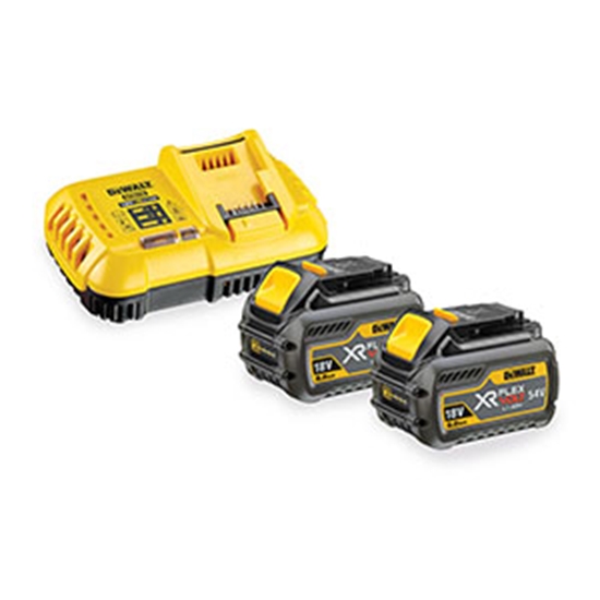 Picture of Dewalt Zestaw XR Flexvolt adowarka DCB118 + 2 akumulatory DCB546 XR Flexvolt 6.0Ah (DCB118T2)