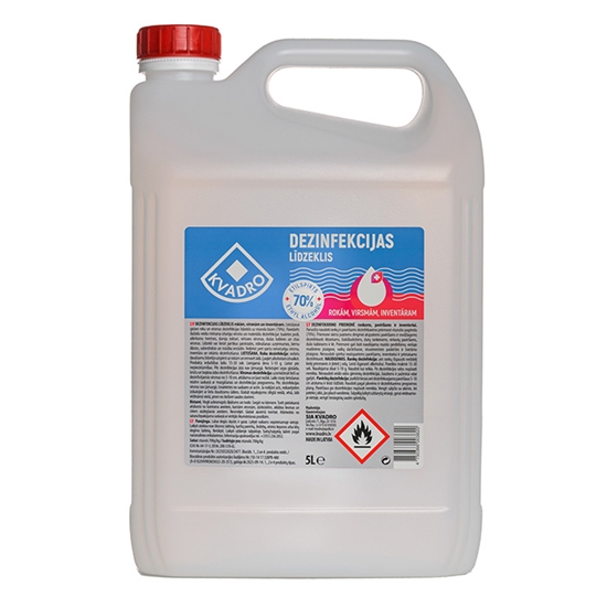 Изображение Dezinfekcijas līdzeklis Kvadro 5L (70% etanols)