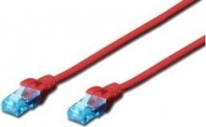 Изображение Digitus DIGITUS CAT 5e U-UTP patch cable PVC AWG 26/7 length 15m color red