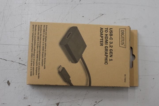 Picture of Digitus SALE OUT. USB Type-C to HDMI Adapter, 4K@30Hz black | USB Type-C to HDMI Adapter | DA-70852 | Black | USB Type-C | UNPACKED, SCRATCHED | 0.15 m