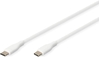 Picture of Digitus USB-C silicone connection cable, 0.5m, white