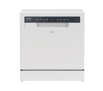 Изображение Candy Dishwasher | CP 8F9FFW | Free-standing | Width 55 cm | Number of place settings 8 | Number of programs 8 | Energy efficiency class F | Display | White