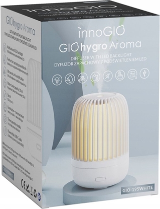Attēls no Dyfuzor zapachowy InnoGio INNOGIO GIOHYGRO AROMA DYFUZOR ZAPACHOWY, LAMPKA