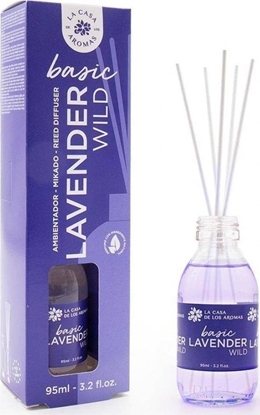 Attēls no Dyfuzor zapachowy La Casa de los Aromas Basic patyczki zapachowe Lavender Wild 95ml