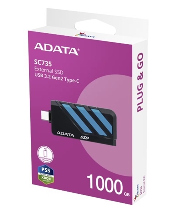 Attēls no Dysk SSD External SC735 1TB U3.2C 1000/1000MB/s Blue 