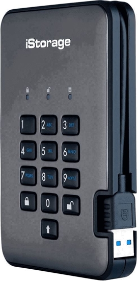 Picture of Dysk zewntrzny SSD iStorage diskAshur Pro 2 256GB Szary (IS-DAP2-256-SSD-256-C-G)